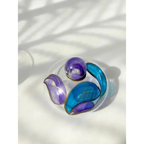 Italian Hand Painted Delicate Oggetti Dell'Artigianato Artistico Candy Jar - Picture 10 of 10